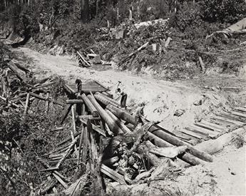 (NEW DEAL PROGRAMS: CCC BOYS) A group of 10 photographs depicting the Civilian Conservation Corps.